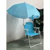 Silla de Playa para Niños, Silla Plegable de Ocio para Exteriores, Silla de Ocio con Respaldo y Parasol, Silla de Playa Portátil para Acampar al por Mayor