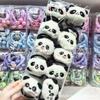 Paquete de Expresiones Lindas Otoño e Invierno Peluche de Panda Rojo Dibujos Animados Goma para el Cabello de Niños Diadema para el Cabello de Niña Cuerda para el Cabello