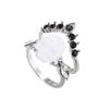 Anillo de calavera con corona para mujer personalidad moda joyería estilo frío