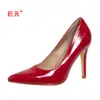 Zapatos de moda para mujer de talla grande de comercio exterior con punta, Zapatos de tacón alto brillantes y elegantes de Wish Amazon, Calzado femenino transfronterizo