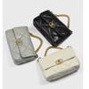Bolso Acolchado Nube Estilo Chanel 2025 Bolso de Cadena Bolso con Solapa de Cuero Genuino Bolso de Hombro Cruzado para Mujer Patrón Acolchado