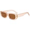 2022 Nuevas gafas de sol europeas y americanas de montura pequeña, gafas de sol cuadradas de moda simple, gafas de moda de pasarela de estrella femenina