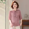 Conjunto Delgado de Verano 2026 para Mujeres de Mediana Edad y Mayores, Manga Corta, Tallas Grandes, Corte Holgado, Adelgazante y Juvenil Conjunto Delgado