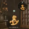 Colgante de caballito de madera tallada con borlas, charm para bolso, adorno decorativo, llavero de caballo del zodiaco, cuerda tejida, artesanía de madera