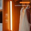 Luz Noturna Inteligente LED com Sensor de Movimento Corporal, Sem Fios, Tira Longa para Guarda-Roupa e Armário, Carregamento USB, Tira de Luz Magnética de Duas Cores para Uso Doméstico