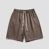 Shorts de cor sólida masculinos, calças casuais de casal, verão, fino, estilo americano, marca da moda, praia, calças retas