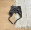 Gorro de punto con orejas de oso de peluche, estilo dulce y fresco, lindo, casual, versátil, hace que la cara se vea más pequeña, cálido, protección para los oídos, gorro Lei Feng