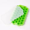 Forma de Bandeja de Gelo de Silicone com Tampa, Caixa de Armazenamento de Gelo, Fabricador de Cubos de Gelo de Grande Capacidade para Geladeira, Uso Doméstico