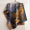 Bufanda de Imitación Cachemir Estilo Pintura al Óleo Vintage Nueva Otoño/Invierno 2026 para Mujer, Calentador de Cuello Chal Jacquard Versátil de Alta Gama al por Mayor