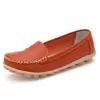 Zapatos de Comercio Exterior para Mujer 2026 Primavera Talla Grande Piel Genuina Zapatos de Mujer Punta Redonda Planos Casuales Mocasines Antideslizantes para Mujer Caña Baja