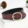 Cinturón Ovalado Retro Americano para Mujer, Accesorio Decorativo de Nicho de Alta Gama, Cinturón para Jeans, Accesorio Adelgazante para la Cintura