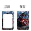 Marvel Capitán América Tarjetero Estudiante Campus Bolsa Tarjeta Comedor Lanyard Largo Tarjeta Autobús Control de Acceso PVC Set Marca Mayoreo