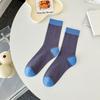 Calcetines Zhuji antibacterianos finos con cordón huecos hasta la mitad de la pantorrilla para mujer, versátiles, de aspecto elegante, transpirables, desodorantes, calcetines de rizo, medias