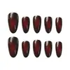 Olho de Gato Vermelho Cereja Textura de Alta Qualidade Estilo Elegante Feminino Estilo Irmã Real Clareamento Manicure Estilo Curto 30-t Manicure Usável
