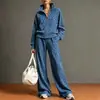 Traje casual de leopardo otoño 2026 europeo y americano para mujer, elegante para commuting, manga larga, pantalón largo, traje de moda para mujer