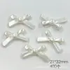 Accesorios de Perla Imitación Rosa Barroca de ABS con Lazo para Niña Materiales Hechos a Mano DIY Pegamento de Crema para Funda de Teléfono