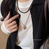 Collar Largo con Colgante de Cuentas Doradas Pequeñas de Hongo Maillard Nicho Lujo Ligero de Alta Gama Versátil Cadena Lana Estilo Nuevo 2024