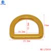 Atacado de fábrica de liga de zinco é um D-fivela acessórios de hardware de bagagem D-fivela correia semicircular D-ring D-ring atacado