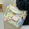 Nueva Bolso de Tutoría a Cuadros Estilo Japonés Fresco y Dulce, Mochila Ligera de Gran Capacidad para Salidas de Primavera para Niñas