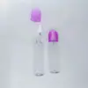Botella Redonda con Tapa de Rosca de 200ML, Botella de Plástico para Spray Limpiador Desinfectante de Tónico, Botella de Embalaje de Plástico para Químicos de Uso Diario