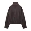 Z Estilo Europeu e Americano Transfronteiriço 2026 Nova Moda Elegante Feminina Atacado Casaco Oversized com Barra Bufante 1346579