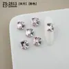 Rhinestones Brillantes para Uñas, Rhinestones Rojos Transparentes Rosa con Forma de Almohada y Forma de Cubo de Azúcar para Año Nuevo, Rhinestones para Uñas al por Mayor