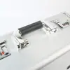 Venta de fábrica maleta de aleación de aluminio lisa plateada equipo de prueba caja de instrumentos caja de maquinaria médica