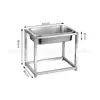Comedero para Perros Elevado Acero Inoxidable Perro Bol Grande Fácil de Limpiar Montaje Interior Exterior Nuevo Producto Amazon