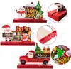 Placa Decorativa de Mesa de Natal, Placas Decorativas Centrais de Mesa do Papai Noel para Festa de Natal de Inverno