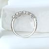 Anillo de corona de circonita de plata esterlina 925 de Amazon, popular entre los transfronterizos, para mujer, de nicho ligero, de lujo, famoso anillo de diamantes de fila europea y americana para mujer.