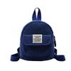 Bolsa Pequeña de Pana de Tres Usos 2024 Nueva Bolsa de Mujer Mochila de Primavera y Verano Mini Mochila Escolar Pequeña Mochila Casual de Viaje