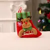 Meias de Natal, Sacos de Presente de Natal, Pingentes de Meias Pequenas de Natal, Enfeites para Árvore de Natal, Sacos de Decoração