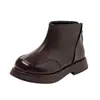 Botas Nuevas para Niñas Otoño Invierno 2026 Niños Dr. Botines Cortos con Felpa para Niña Martens Estilo Británico Zapatos Elegantes Versátiles