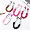 Pulseira Colorida de Dopamina Corda Chaveiro de Câmera Cordão Anti-Perda para Celular Bolsa para Garrafa de Água Tira Curta de Celular Trançada