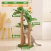 Marco de Escalada para Gatos Transfronterizo, Rascador para Gatos de Palmera, Rascador Vertical Resistente a Arañazos y Sin Pelusa de Cuerda de Cáñamo, Suministros para Mascotas para Entretenimiento Propio