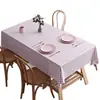 Toalha de Mesa de Plástico PVC Impermeável, à Prova de Óleo, Resistente ao Calor e Lavável com Design Xadrez Estilo Ins para Mesa de Centro, Mesa de Escritório e Mesa de Jantar, Fornecimento Direto da Fábrica