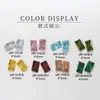 Nuevo taladro de azúcar de cristal 4*6mm para decoración de uñas circonita tamaño pequeño base plateada taladro de azúcar color súper brillante base puntiaguda taladro de uña joyería