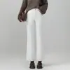 Jeans de Invierno para Mujer, Denim Lavado Elástico en Cuatro Direcciones, Ligeramente Acampanados, Cintura Alta, Forro Polar, Gruesos, Pantalones Cortos 8196H