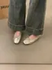 ¡Primer encuentro! ¡Zapatos planos cómodos! Lazo francés, corte bajo, suela suave, para ir al trabajo, versátil, Mary Janes estilo coreano, ballet, de aspecto de hada