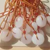 Pendente de Paz de Jade Branco Natural Jade Afegão Oferta Especial para Transmissão ao Vivo Pingente Pingente de Charme da Paz Pingente de Jade Colar de Jade