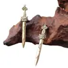 Colgante Espada de Siete Estrellas de Latón Artesanías Retro Chinas Adornos Colgante Pequeño Colgante de Latón Accesorios para Llaveros Accesorios