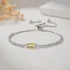 Pulsera Geométrica Minimalista Europea y Americana con Piedra de Nacimiento y Doce Piedras del Zodiaco, Lujo Ligero, Estilo Vintage de Gama Alta para Mujer, Venta al por Mayor Popular Transfronteriza