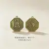Guanyin Taiji Yin e Yang Bagua Espelho Acessórios de Cobre Pingente Taishang Laojun Zodíaco Liga Bagua Acessórios de Cobre