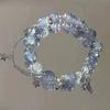 Pulsera de Cuentas de Vidrio Bolsa de la Suerte Estilo Chino como Fuego Nuevo Pulsera de Temperamento Moda China Joyería de Tendencia Nacional de Alta Gama