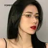 Gafas de Prescripción Sin Montura de Titanio Puro con Bordes Cortados Estilo Jin Dong para Hombres, Modernas y Adecuadas para Hombres de Negocios, con Montura de Alambre Dorado