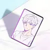 Exportado a Japón Superficie de Espejo Metálico Rectangular Insignias Personalizadas de Acero Inoxidable Mercancía Hecha por Fans Insignias de Anime