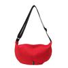 Bolsa Casual Simples Formato Dumpling Feminina 2024 Nova Bolsa de Ombro Transversal em Nylon Leve Pequena para Esportes Fitness Yoga