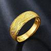 Moda retro dominante patrón de dragón chapado en oro anillo abierto para hombre joyería anillo tiembla vivo explosión ventas directas de fábrica
