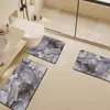 Tapete de Chão para Banheiro em Forma de U Tapete para Pé de Vaso Sanitário Conjunto de Três Peças Antiderrapante para Banheiro Tapete Absorvente de Lama Diatomácea Tapete de Banheiro Doméstico