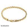 Directo de fábrica moda europea y americana joyería de acero de titanio cuerda de cáñamo en espiral tendencia hip hop cadena retorcida pulsera para parejas